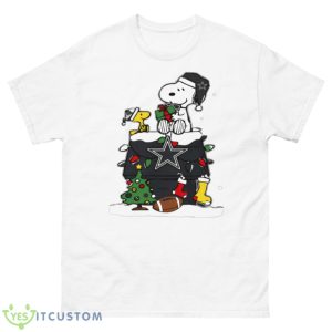 Dallas Cowboys Snoopy Dog Pine Tree Christmas Shirt 5 Dallas Cowboys Snoopy Dog Pine Tree Christmas Shirt Product Photo 2