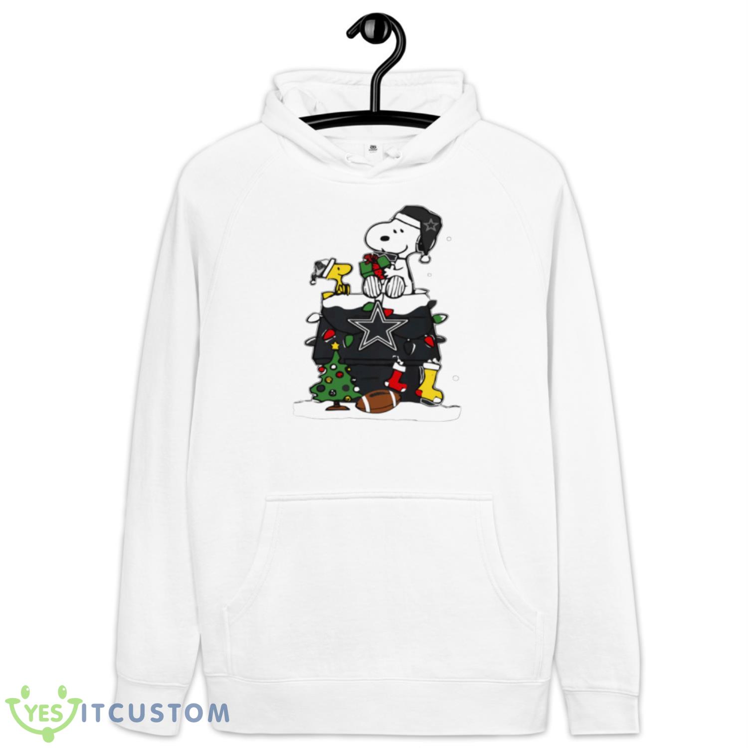 Dallas Cowboys Snoopy Dog Pine Tree Christmas Shirt 3 Dallas Cowboys Snoopy Dog Pine Tree Christmas Shirt Product Photo 3