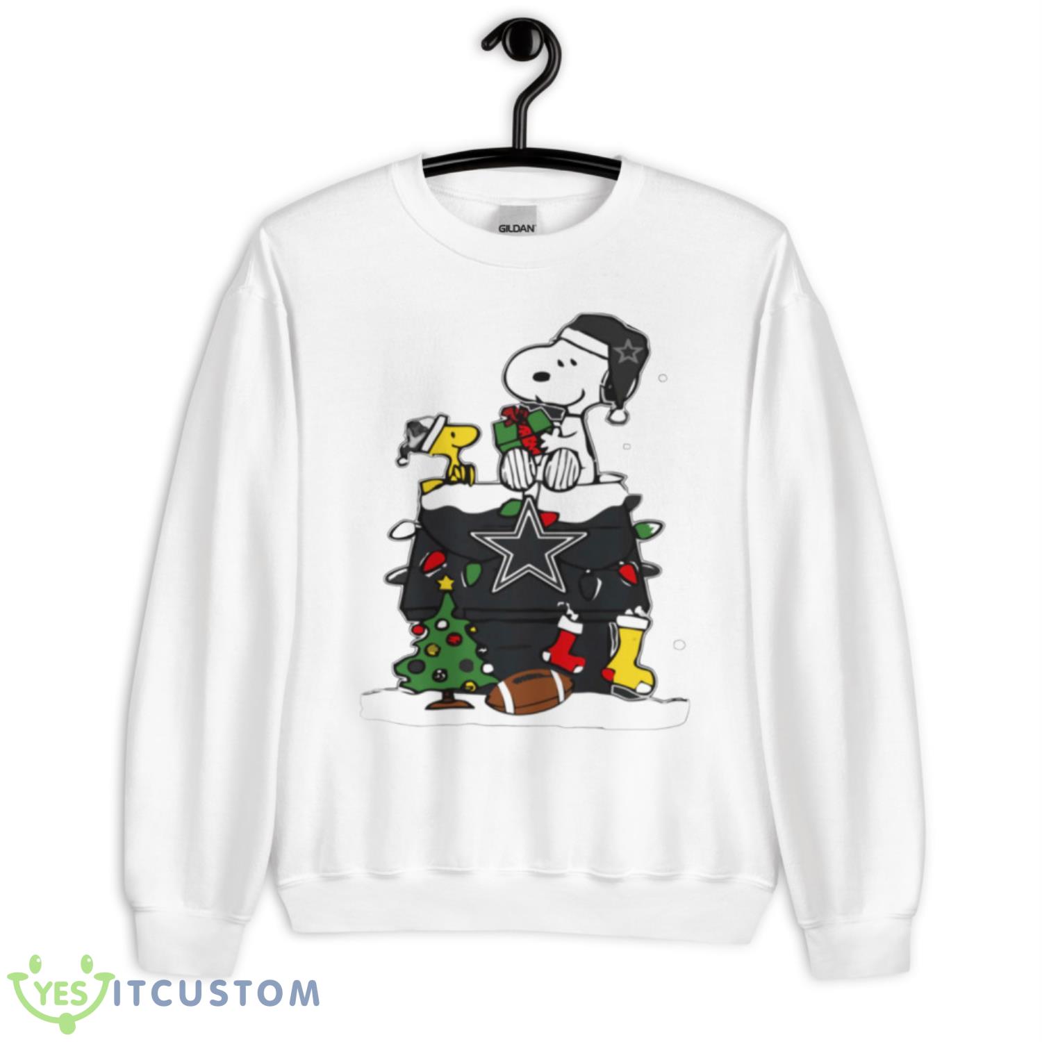 Dallas Cowboys Snoopy Dog Pine Tree Christmas Shirt 8 Dallas Cowboys Snoopy Dog Pine Tree Christmas Shirt Product Photo 1