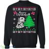 Dalmation Knitting Pattern Ugly Christmas Sweatshirt - dalmation-knitting-pattern-ugly-christmas-sweatshirt-1