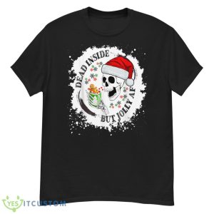 Dead Inside But Jolly AF, Funny Christmas Grunge Shirt - G500 Men’s Classic T-Shirt