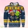 Denver Nuggets Baby Groot And Grinch Ugly Christmas 3D Hoodie Product Photo 1