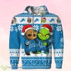 Detroit Lions Baby Groot And Grinch Ugly Christmas 3D Hoodie Product Photo 1