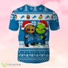 Detroit Lions Baby Groot And Grinch Ugly Christmas 3D T-Shirts Product Photo 1
