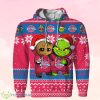 Detroit Pistons Baby Groot And Grinch Ugly Christmas 3D Hoodie Product Photo 1