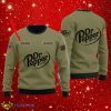 Dr Pepper Flag Military Personalized Green Christmas Sweater Product Photo 1