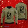 Dunkin’ Donuts Flag Military Personalized Green Ugly Christmas Sweater Product Photo 1
