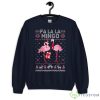 Fa La La La Mingo Flamingo Santa Pink Christmas Sweatshirt - G185 Unisex Heavy Blend Crewneck Sweatshirt-1