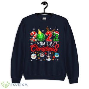 Family Christmas 2022 Matching Squad Reindeer Santa Xmas Shirt - Unisex Crewneck Sweatshirt-1
