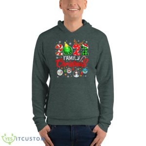Family Christmas 2022 Matching Squad Reindeer Santa Xmas Shirt - Unisex Fleece Pullover Hoodie-1