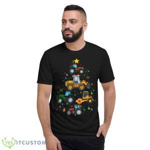 Farm Tractor Christmas Tree Farming Boys Girls Toddler Shirt - Short Sleeve T-Shirt
