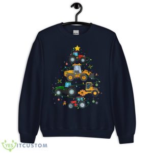 Farm Tractor Christmas Tree Farming Boys Girls Toddler Shirt - Unisex Crewneck Sweatshirt-1