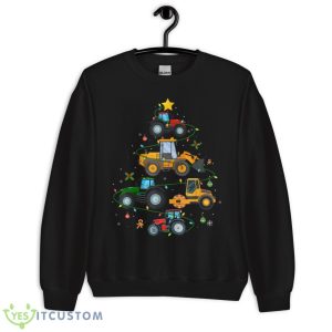 Farm Tractor Christmas Tree Farming Boys Girls Toddler Shirt - Unisex Crewneck Sweatshirt