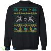 Firefighter Knitting Pattern Ugly Christmas Sweatshirt - firefighter-knitting-pattern-ugly-christmas-sweatshirt-1