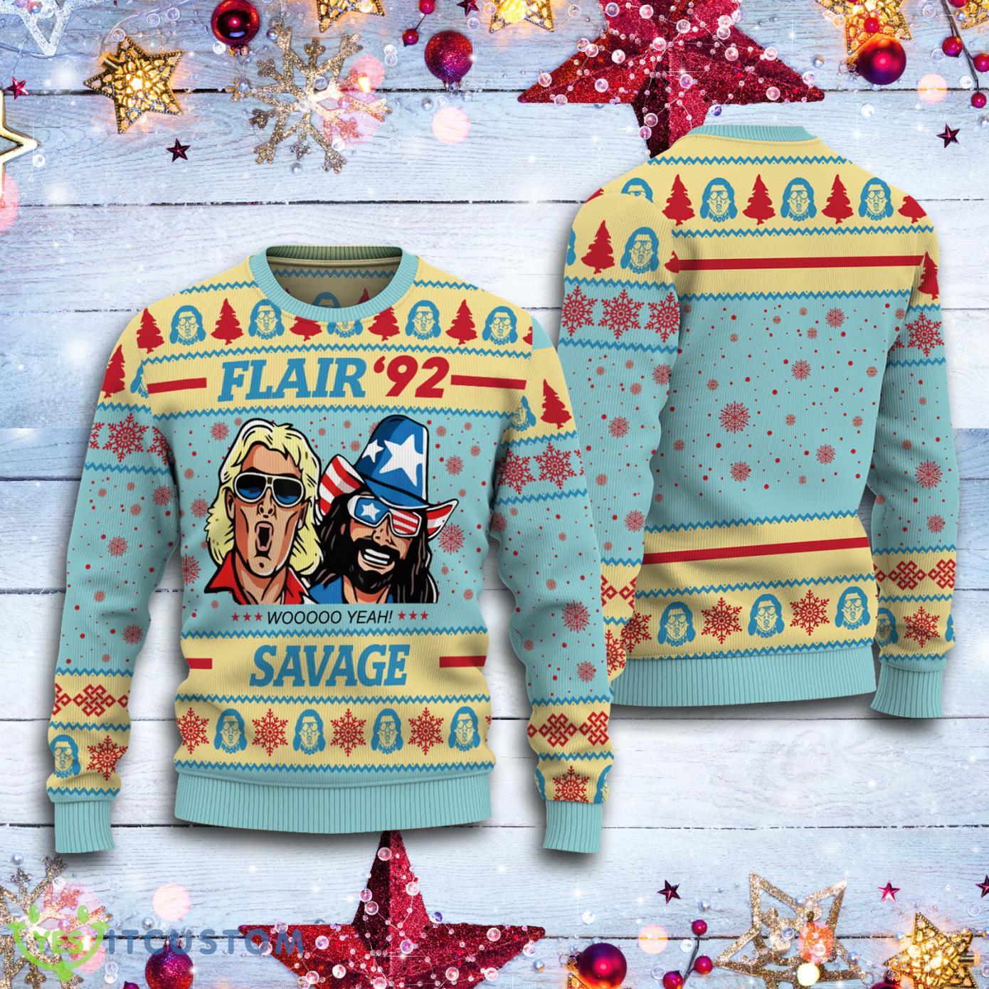 Flair 92 Savage Christmas Gift Ugly Christmas Sweater 7 Flair 92 Savage Christmas Gift Ugly Christmas Sweater Product Photo 1