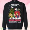 Fresno State Bulldogs Snoopy And Friends Merry Christmas Sweatshirt Product Photo 1