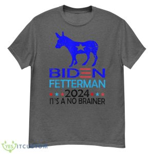 Funny Biden Fetterman 2024 It's a No Brainer Shirt - G500 Men’s Classic T-Shirt-1