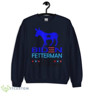Funny Biden Fetterman 2024 It's a No Brainer Shirt - Unisex Crewneck Sweatshirt-1