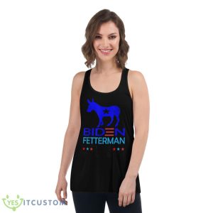 Funny Biden Fetterman 2024 It's a No Brainer Shirt - Women's Flowy Racerback Tank