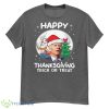 Funny Joe Biden Merry Thanksgiving Trick Or Treat Christmas Shirt - G500 Men’s Classic T-Shirt-1