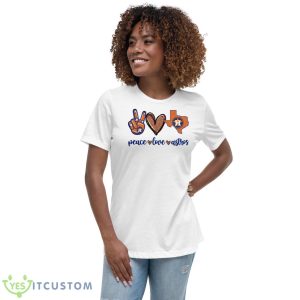 Glitter Peace Love Astros Houston Astros T-Shirt Product Photo 4
