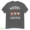 Gnome Christmas Lights Merry Christmas Buffalo Plaid Pajama Shirt - G500 Men’s Classic T-Shirt-1