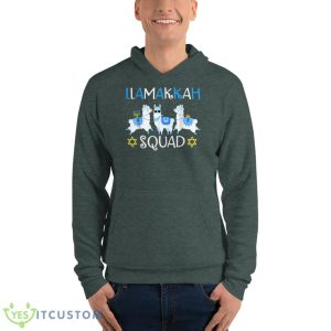 Happy Llamakah Squad Cute Alpaca Hanukkah Llama Christmas Shirt 17 Happy Llamakah Squad Cute Alpaca Hanukkah Llama Christmas Shirt - Unisex Fleece Pullover Hoodie-1