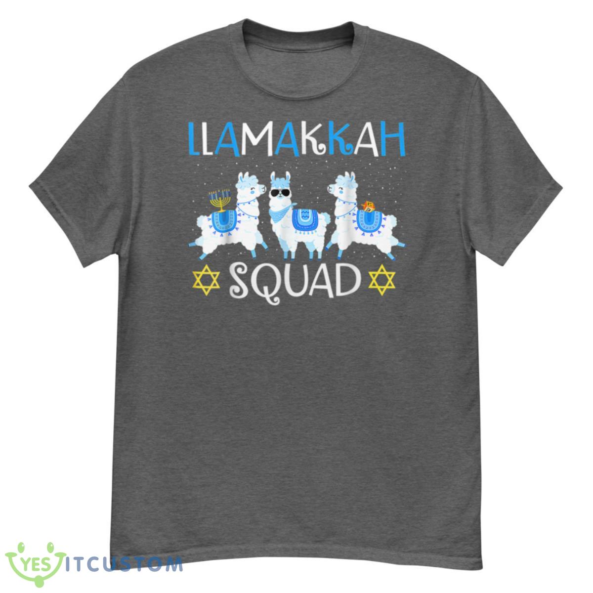 Happy Llamakah Squad Cute Alpaca Hanukkah Llama Christmas Shirt 11 Happy Llamakah Squad Cute Alpaca Hanukkah Llama Christmas Shirt - G500 Men’s Classic T-Shirt-1