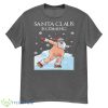Hilarious Christmas Santa Claus Is Coming Naked Santa Skiing Premium Shirt - G500 Men’s Classic T-Shirt-1