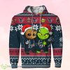 Houston Texans Baby Groot And Grinch Ugly Christmas 3D Hoodie Product Photo 1