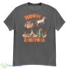 Howdy Christmas Santa Hat Retro Western Funny Family Pajama Shirt - 500G Men’s Classic Tee Gildan-1