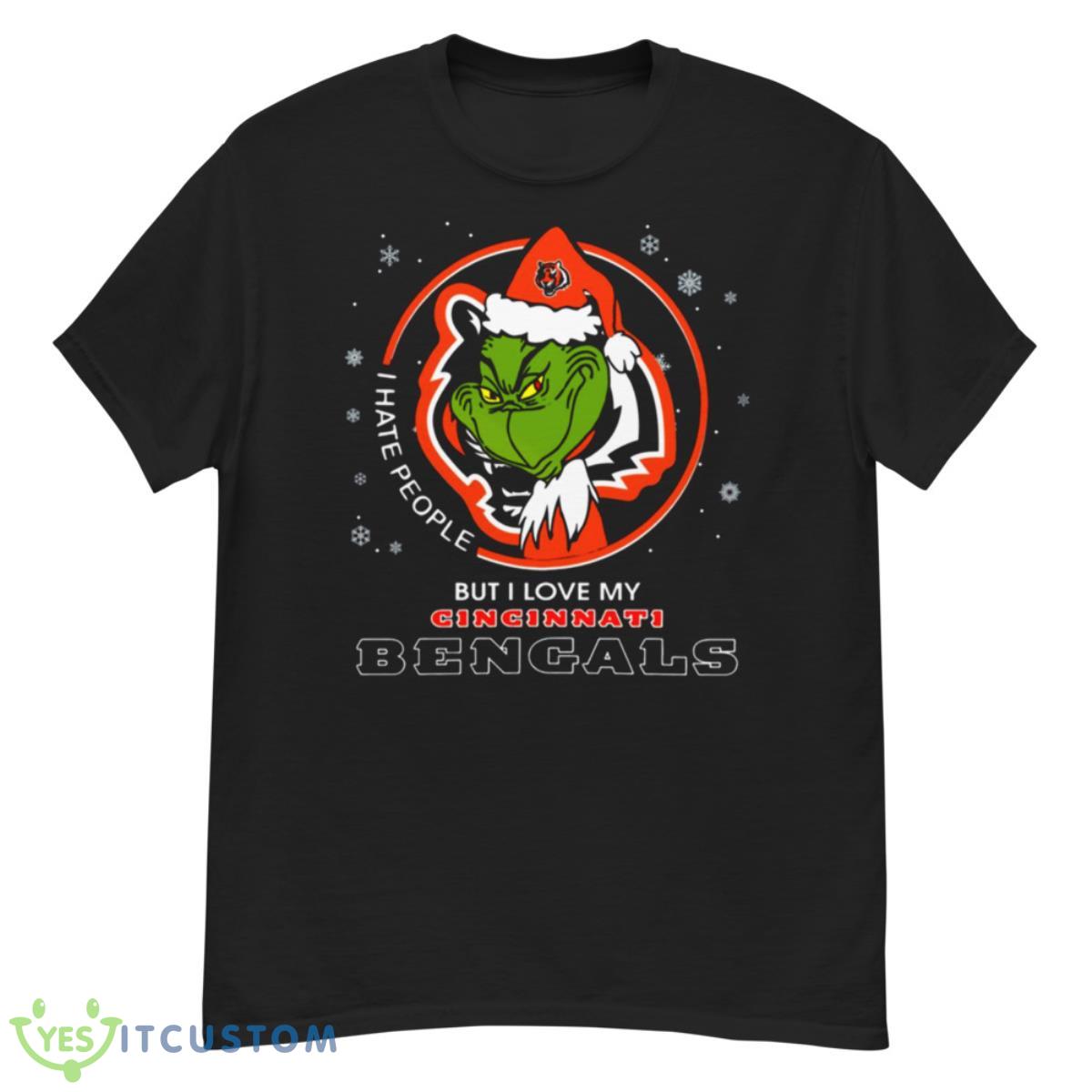 I Hate People But I Love My Ginginnati Bengals Christmas Shirt 6 I Hate People But I Love My Ginginnati Bengals Christmas Shirt - G500 Men’s Classic T-Shirt