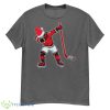 Ice Hockey Dab Apparel Dabbing Player Youth Merry Christmas Shirt - G500 Men’s Classic T-Shirt-1