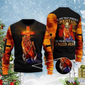 I'm Not That Perfect Christian Ugly Christmas Sweater Product Photo 2