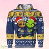 Indiana Pacers Baby Groot And Grinch Ugly Christmas 3D Hoodie Product Photo 1
