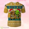 Jacksonville Jaguars Baby Groot And Grinch Ugly Christmas 3D T-Shirts Product Photo 1