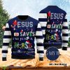 Jesus Saves I'm Just A Nurse Lending My Hand Christmas Sweater Product Photo 1