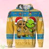 Los Angeles Chargers Baby Groot And Grinch Ugly Christmas 3D Hoodie Product Photo 1