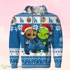 Los Angeles Dodgers Baby Groot And Grinch Ugly Christmas 3D Hoodie Product Photo 1