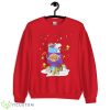 Los Angeles Lakers Santa Snoopy Wish You A Merry Christmas 2022 Shirt - G185 Unisex Heavy Blend Crewneck Sweatshirt-1