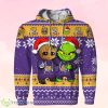 LSU Tigers Baby Groot And Grinch Ugly Christmas 3D Hoodie Product Photo 1