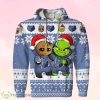 Memphis Grizzlies Baby Groot And Grinch Ugly Christmas 3D Hoodie Product Photo 1