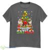 Merry Catmas Siberian Cat Santa Xmas Tree Christmas Premium Shirt - G500 Men’s Classic T-Shirt-1