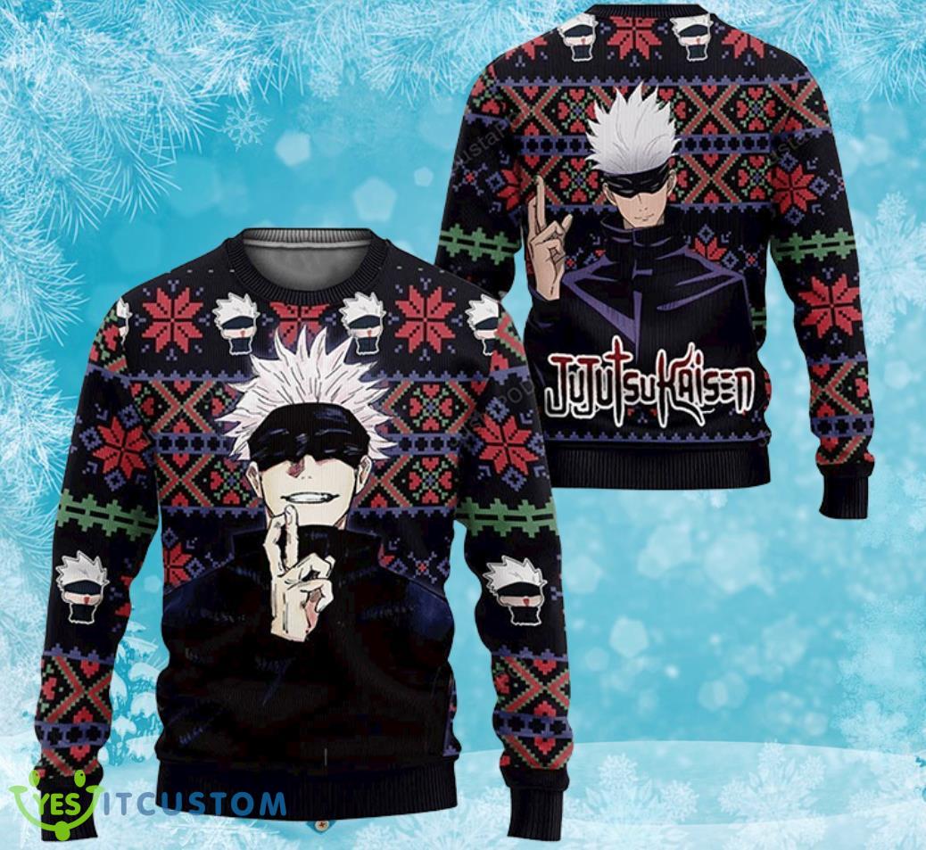 Merry Christmas Anime, Manga Satoru Gojo - Jujutsu Kaisen Anime - All Over Print - Ugly Sweater 2 Merry Christmas Anime, Manga Satoru Gojo - Jujutsu Kaisen Anime - All Over Print - Ugly Sweater Product Photo 1