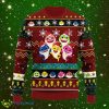 Merry Christmas Cute Baby Shark - Red Brown - All Over Print - Ugly Sweater Product Photo 1