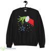 Merry Christmas Grinch Hand Holding Dallas Cowboys Shirt - G185 Unisex Heavy Blend Crewneck Sweatshirt