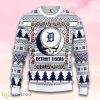 Mlb Detroit Tigers Grateful Dead Christmas Ugly Sweater Product Photo 1