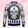 Mlb New York Yankees Skull Flower Christmas Ugly Sweater Product Photo 1