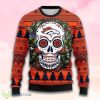 Nfl Denver Brocos Skull Flower Christmas Ugly Sweater Product Photo 1
