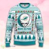 Nfl Miami Dolphins Grateful Dead Christmas Ugly Sweater Product Photo 1